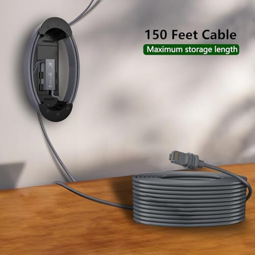 Starlink Ethernet Cable Management Kit (150ft) - ABS Mounting Caddy Wall Mount - Picture 5 of 7