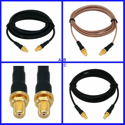 Dual 10-32 Microdot Jack F/F Coax Cable Accelerometer Sound Vibration Transducer