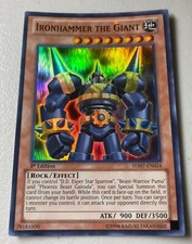 Yu Gi Oh! MISPRINT Error Ironhammer the Giant HA07-EN034 Super Rare 1st Edition