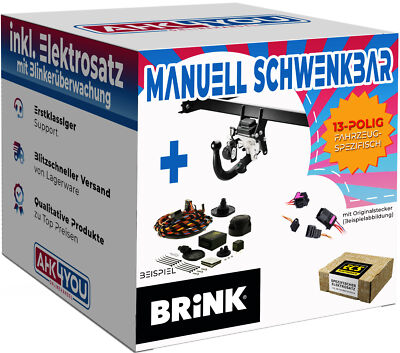 AHK BRINK für VW Golf VII Fließheck 12-19 schwenkbar + 13-pol ECS ES SPEZ