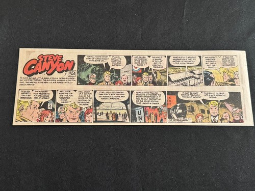 #Q06 Steve Canyon por Milton Caniff Lote de 30 Tiras de Cuarto de Página Domingo 1978 - Imagen 22 de 24
