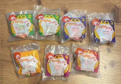 VTG Mcdonalds Nickelodeon Tangle Tactile Sensory Toys Collectible Ships Fast