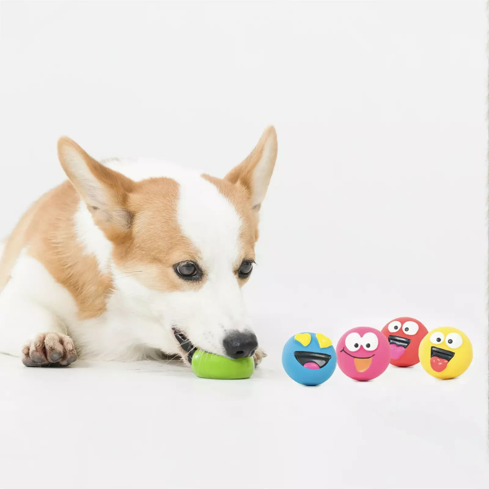 Vibrant Life Playful Buddy Dog Toys, Emoticon, Extra Small, 5 Count