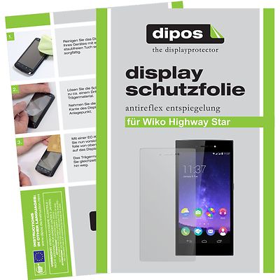 Dipos I 2X Pellicola Protettiva Antiriflesso Compatibile Con Wiko