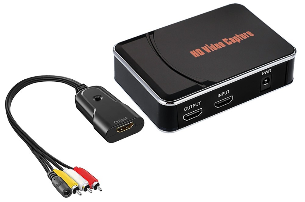 HD1080P Analog RCA AV Video Recorder H.264 MP4 Video Capture Mic