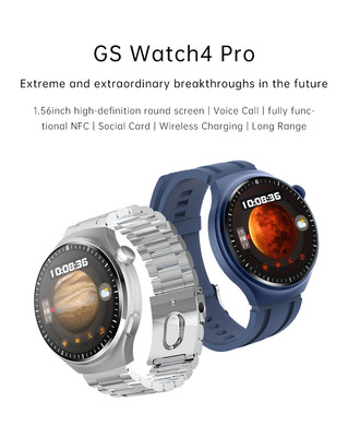 New GS Watch 4 Pro Full Function NFC Waterproof Bluetooth Sports Smart Watch