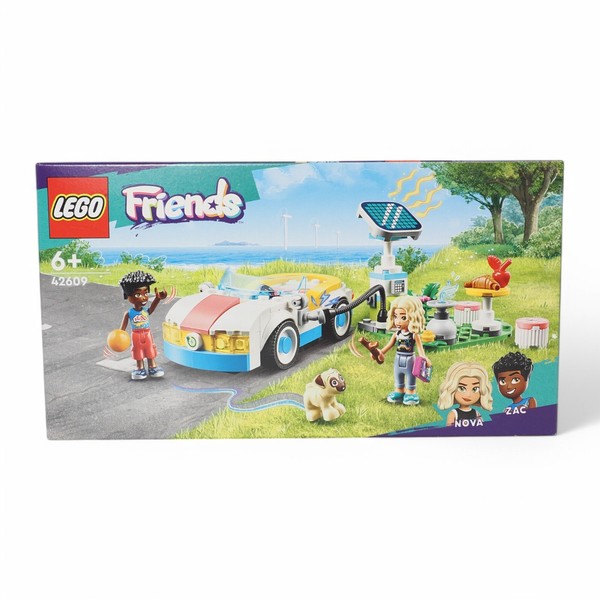 Lego Friends 42609 - E Auto Mit Ladestation - Neu Ovp - Nova & Zac Figur Hund-image