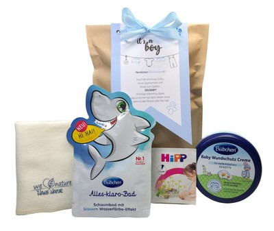 Tinkerella  Geschenk zur Geburt eines Jungen  It s a boy  Geschenk-Set