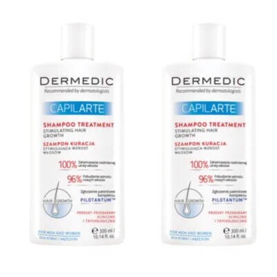 Dermedic Capilarte Shampoo 2 x 10 fl.oz hair growth stimulating treatment
