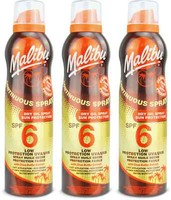 Malibu Dry Oil Spray SPF6 175ml | Sun Protection | Moisturising Care X 3