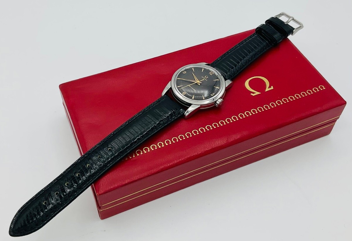 Rare 1950's Omega Seamaster Black Dial Watch ref. 2759/2761 Rare 1950's Omega Seamaster Black Dial Watch ref. 2759/2761