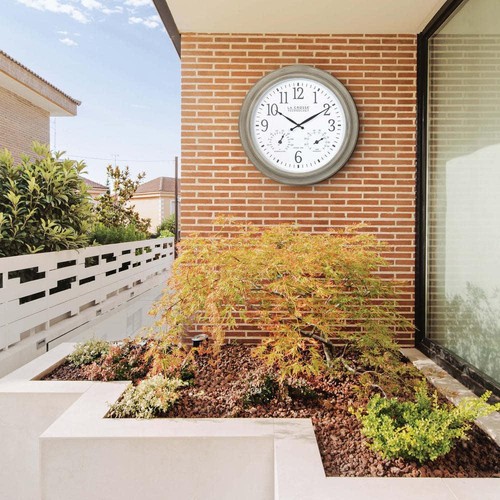 La Crosse Technology Wall Clocks 18" Atomic Analog Radio Controlled Taupe Beige - Picture 7 of 7