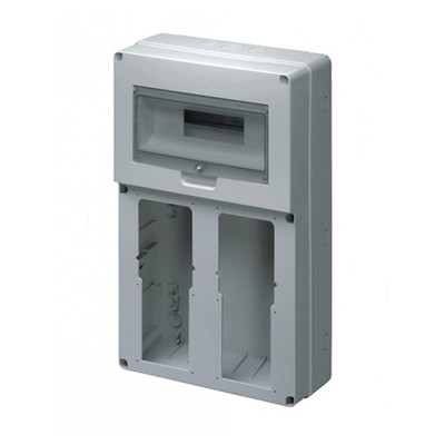 Quadro Di Distribuzione Preforato 3 Prese Verticali 4 Moduli – ELETTROCANALI EC69012, IP65, ABS Termoresistente