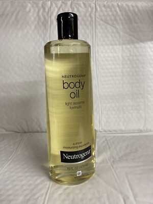Neutrogena Body Oil Light Sesame Formula Sensual Moisturizer For Dry Skin 16 Oz