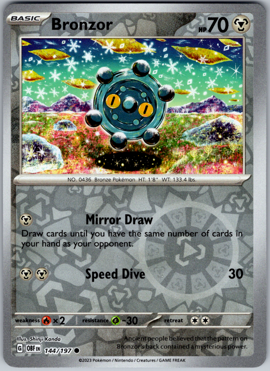 Bronzor - SV03: Obsidian Flames [REVERSE HOLO] | Ozzie Collectables