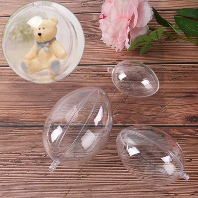 Eierform Transparente Kugel Klarer Plastik ball aus ausfüll bar