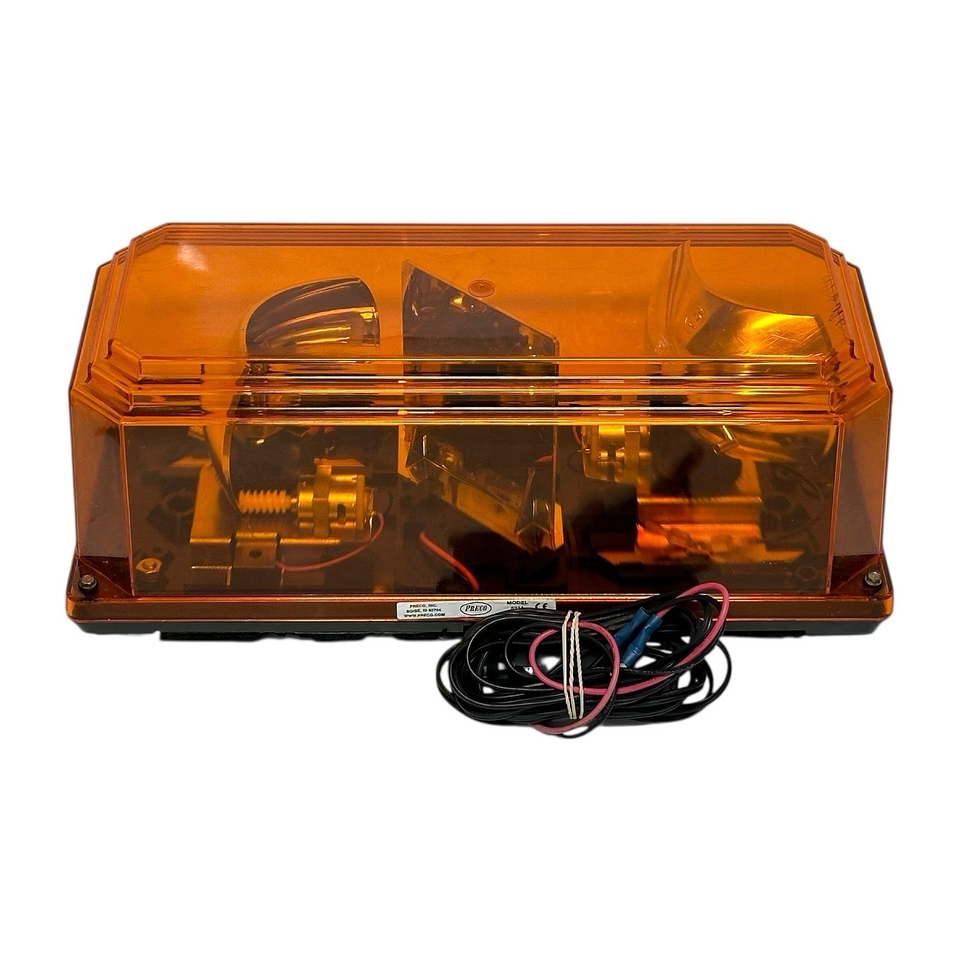 PRECO AMBER DUAL ROTATING REVOLVING BEACON LIGHT MAGNET ROOFTOP | eBay