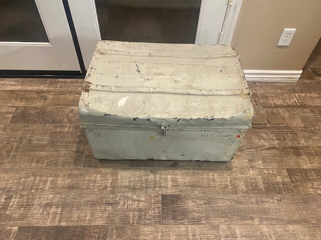 Vintage Metal Industrial Trunk Box large FROM Australia 29 X Vintage Metal Industrial Trunk Box large FROM Australia 29 X