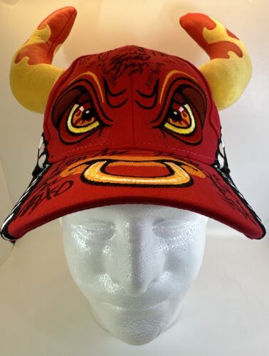 El Toro Loco Youth Hat / Cap Adjustable Horns Monster Jam signed 2019 - Afbeelding 1 van 11