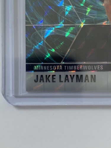 2019-20 Panini Mosaic JAKE LAYMAN Genesis Blue Prizm SSP Base #123 Timberwolves - 第 2/6 張圖片