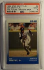 1989 STAR KEN GRIFFEY JR ROOKIE #9 THE FUTURE YELLOW BACK PSA 9 POP 32 (507)