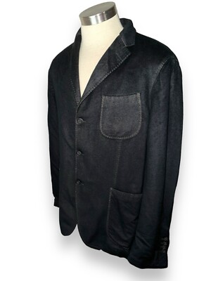 BARBISIO Biella 1862 Soft Wool - X Blazer Sport Coat Charcoal Gray size 52