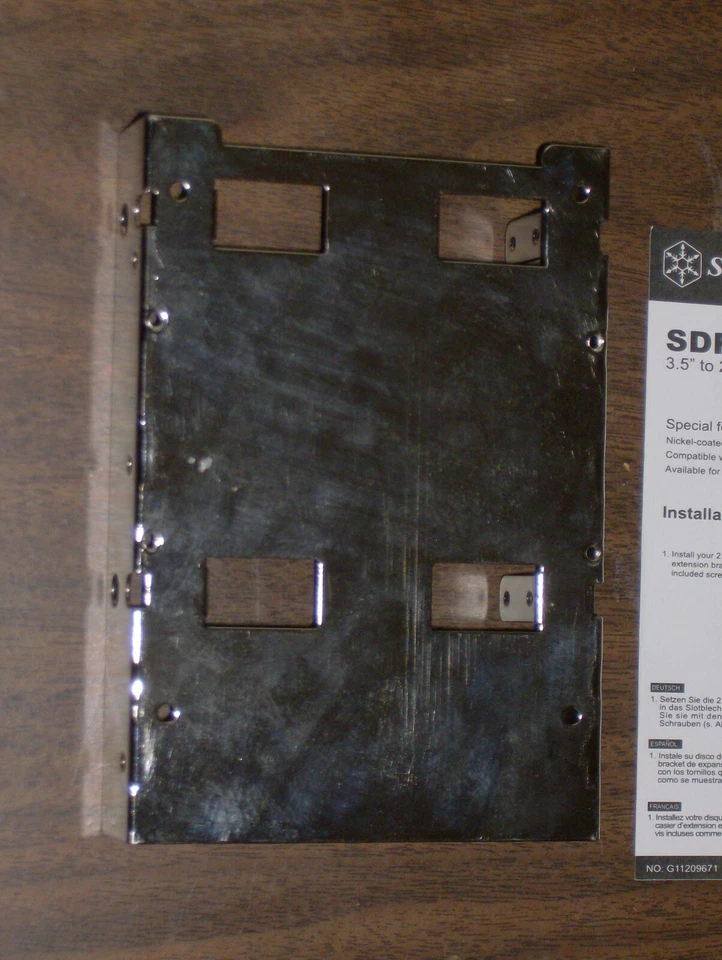 SilverStone SST-SDP08 Internal Nickel Coated HD Storage Drive Cage 3.5" to 2.5" - Image 4 of 4