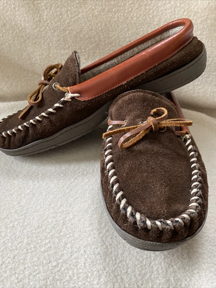 CABELA'S Marrón Gamuza Suela Antideslizante, Mocasines Fácil de Encargar Zapatillas Para Hombre Talla 10 Foto 4 de 4