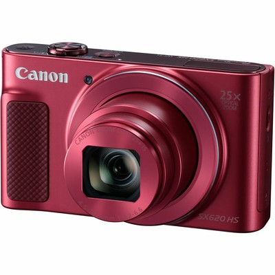 Canon PowerShot SX620 HS Point & Shoot (RED) Camera +Tripod + Case 