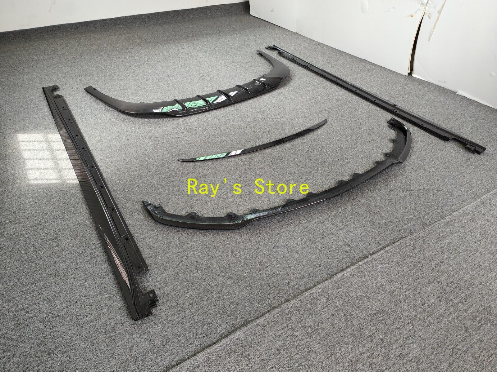 Carbon Fiber Sideskirts Front Lip Rear Diffuser Wing For Bentley Flying ...