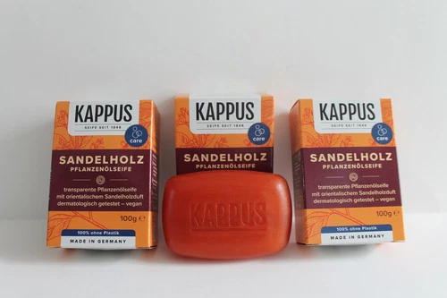 Kappus Sandelholz Seife Pflanzenölseife 3 x 100 g = 300 g, 100 % ohne Plastik - Bild 4 von 4