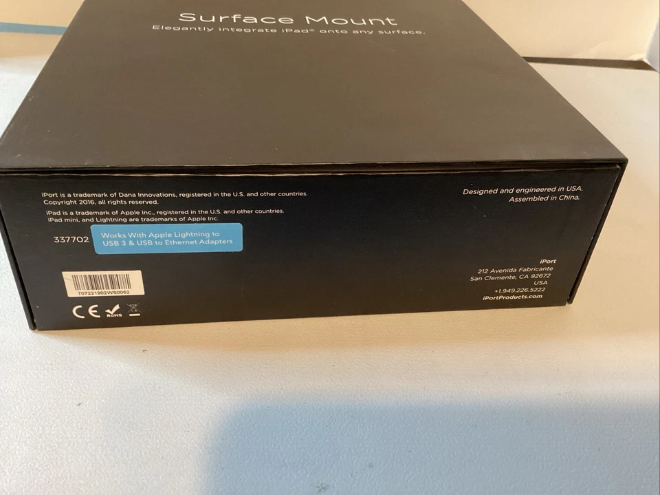 iPort Surface Mount Bezel for iPad 9.7-inch (6th gen)/(5th gen) Black NEW - Image 2 of 4