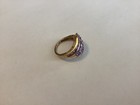 14KT YG 2.34 CTW OVAL/ROUND TANZANITE RING — photo 3