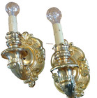 FREE SHIPPING!! Bronze Sconces w./ Gold Finish. Early, Likely E F Caldwell — photo 1