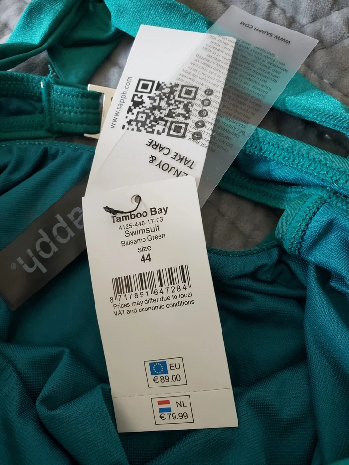 Sapph Balsamo grün Einteiler Badeanzug Badeanzug Größe 14 - Bild 3 von 4