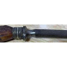 antique blade sharpener with stag horn handle