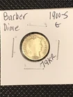 1900-S Barber Dime G  *Cleaned*