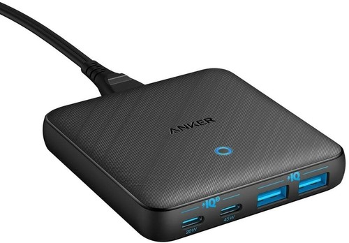 Chargeur USB C Anker, chargeur (65 W II), PIQ 3.0 & GaN 4 ports mur mince et rapide MacBo - Photo 1/6