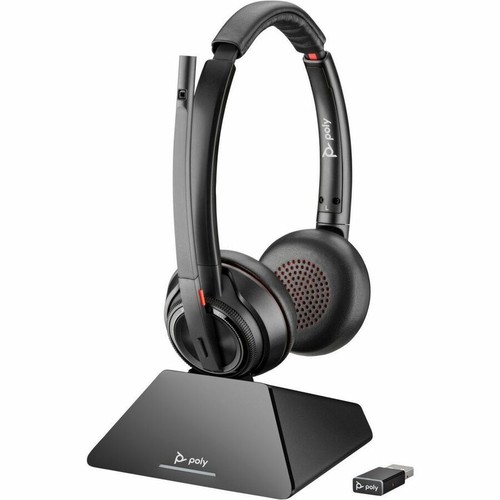 Poly Savi 8220 UC Microsoft Teams Certyfikowany zestaw słuchawkowy DECT 1920-1930 MHz USB-A - Zdjęcie 6 z 8