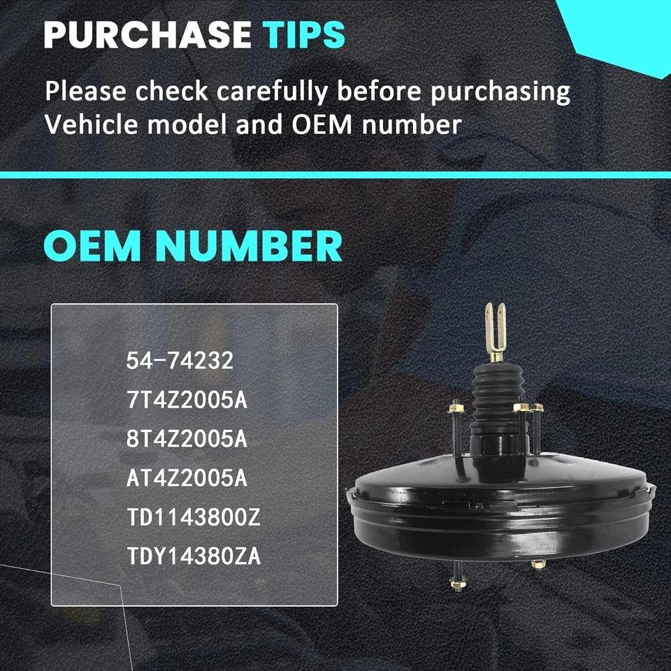 PartsFlow Power Brake Booster 54-74232 compatible con Ford Edge Lincoln Mkx 200 Foto 4 de 4