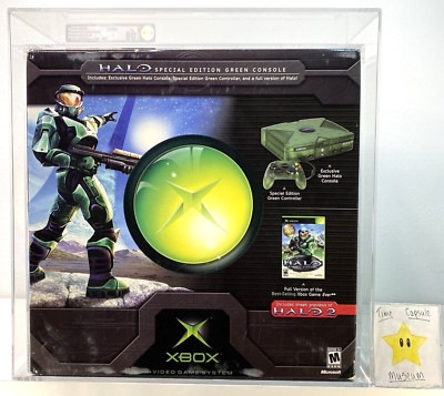 Microsoft XBOX Halo Special Edition Green Console System New 2001 Sealed VGA 80