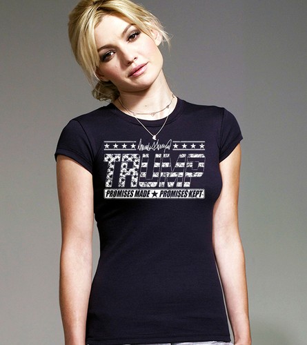 ORIGINAL TRUMP ~ VERSPRECHUNGEN GEMACHT * VERSPRECHUNGEN GEHALTEN T-SHIRT MIT SIGNATUR (DAMEN & HERREN) - Bild 4 von 13