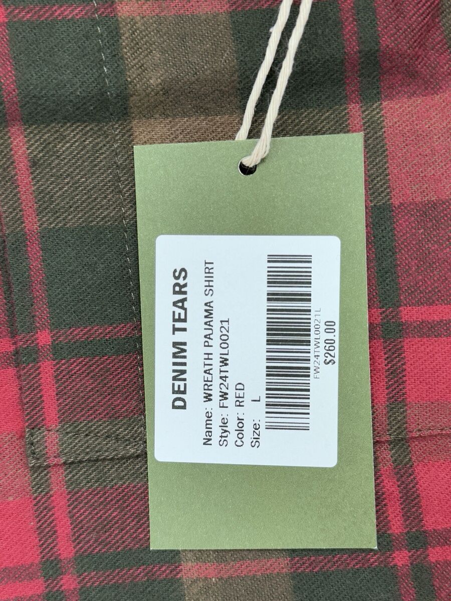 Denim Tears - Logo Print Checked Shirt Size: L | eBay Denim Tears - Logo Print Checked Shirt Size: L | eBay
