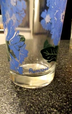 vintage boscul peanut butter glass blue primrose