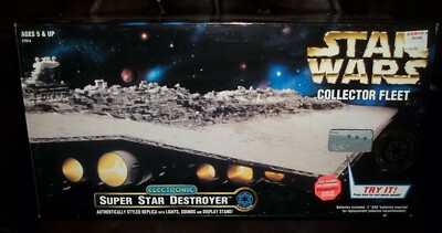 star wars COLLECTOR FLEET ELECTRONIC  *** SUPER *** STAR *** DESTROYER ***