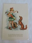 German Vintage Back to School Wishes Postcards Set of Three from 1959 — photo 6