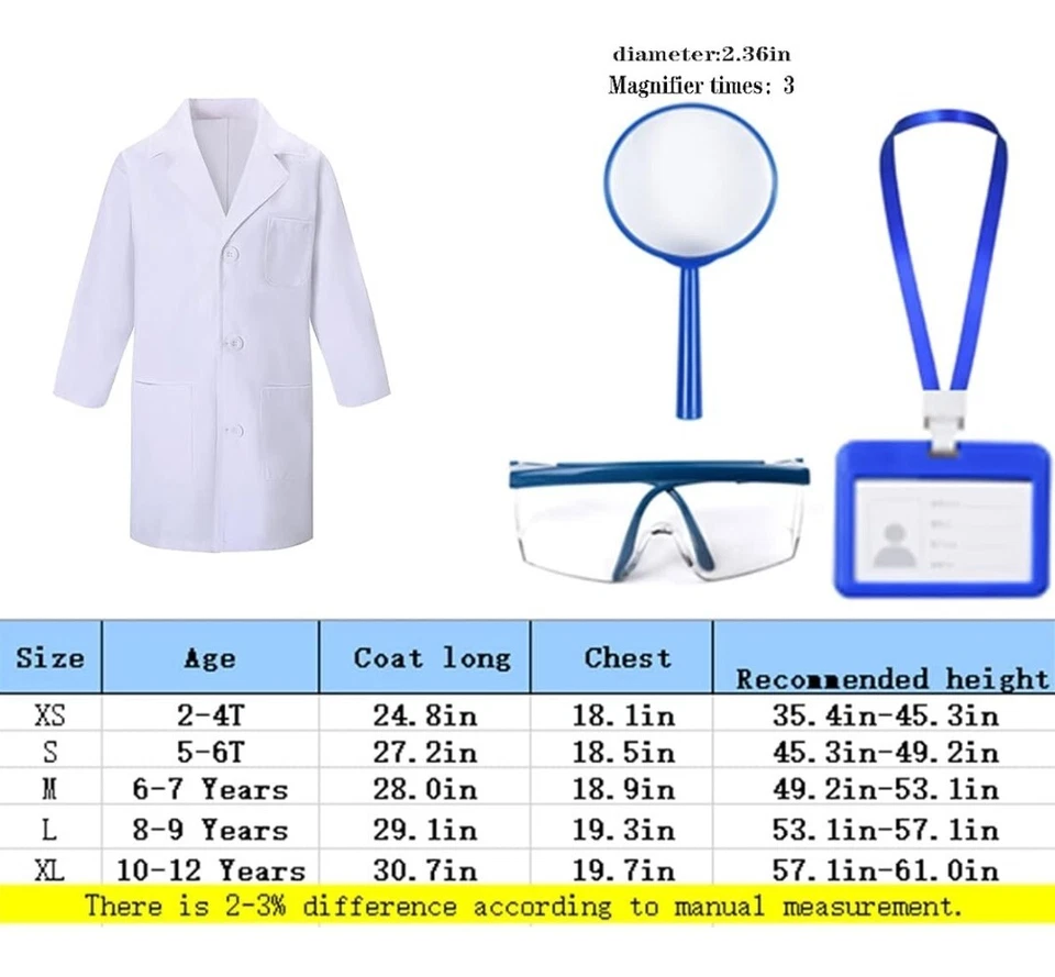 Nuevo LOTE 2 Disfraces Niñas Minnie Mouse Falda Diadema Doctor Científico Disfraz Foto 2 de 4