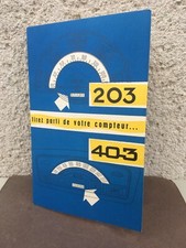 Ancien livret d'entretien vierge / Peugeot 203 / 403 / Voitures anciennes