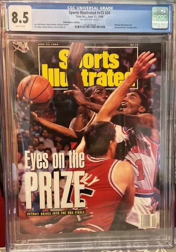 CGC 8.5 Sports Illustrated 6/11/90 Isiah Thomas Pistons TOP POP!