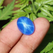 15 Ct Natural Blue Star Sapphire Certified Oval Cabochon Cut Loose Gemstone